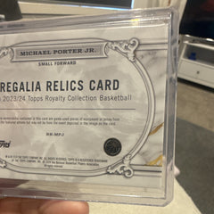 Michael Porter Jr. Regalia Relics RR MPJ Topps Royalty Collection 95/993