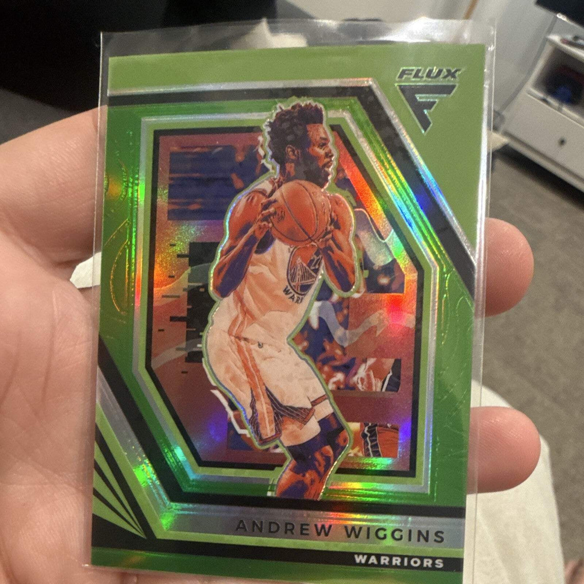 2022 23 Panini Flux Basketball Andrew Wiggins Warriors #149 Green 1/50