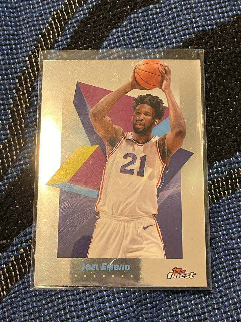 Topps Finest Joel Embiid NBA Philadelphia 76ers 2023 24 #73 Trading Card1