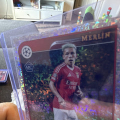 Topps Merlin UEFA UCL Gianluca Prestianni Rookie #90 SL Benfica1