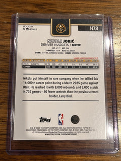 Nikola Jokic Insert Holiday Topps Denver Nuggets H78 2024 25 Basketball2
