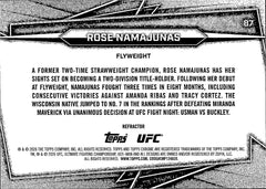 Rose Namajunas   Refractor 87 Topps Chrome UFC NM1
