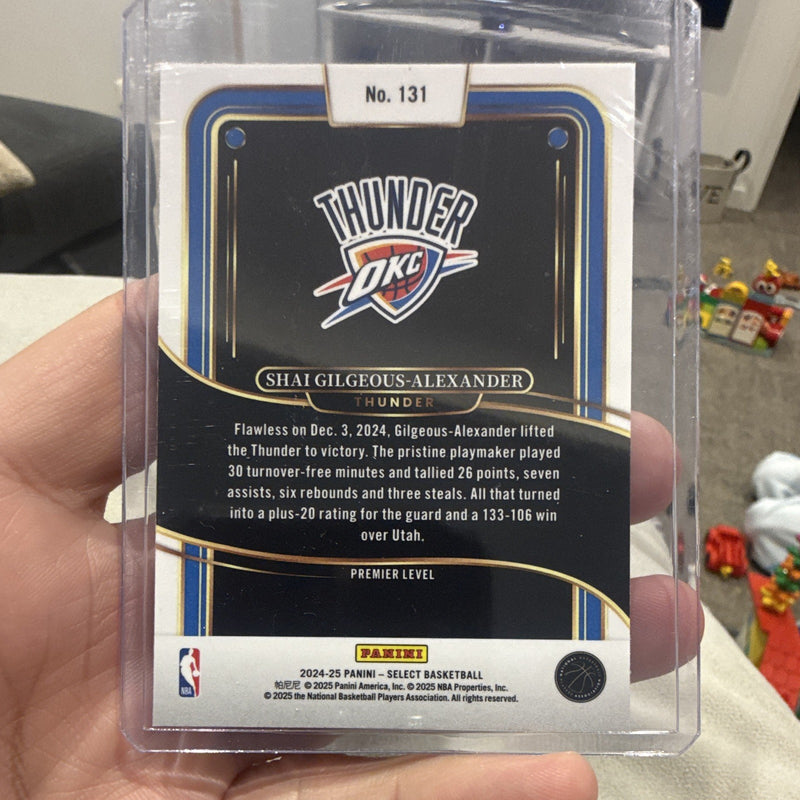 Panini Select 2024 25 Premier Level Shai Gilgeous Alexander 131 Thunder1
