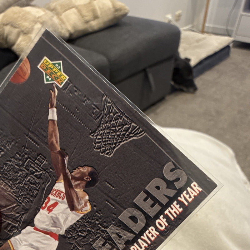 Upper Deck Hakeem Olajuwon Season Leaders Insert #176 1993 Houston Rockets3