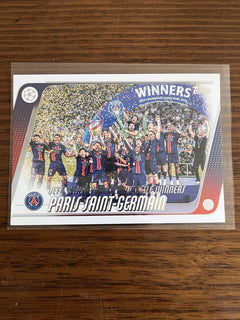 Topps UCL Paris Saint Germain Winners Team Celebration #166 24 251