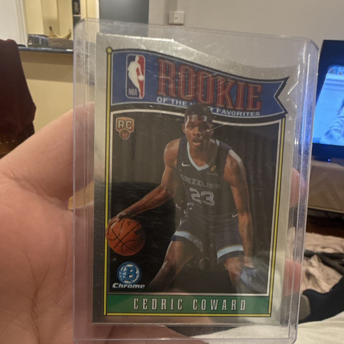 Cedric Coward Rookie of the Favorites RY 11 2025 Topps Chrome RC Grizzlies0