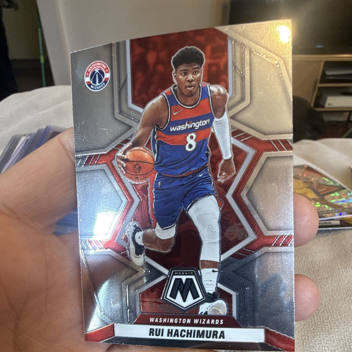 2021 22 Panini Mosaic Rui Hachimura Base Set 152 Washington Wizards0