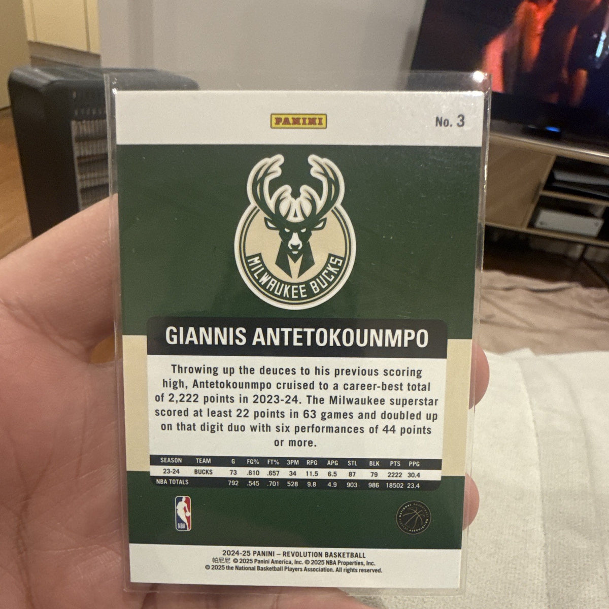 Panini 2024 25 Revolution Basketball Giannis Antetokounmpo Bucks No. 31