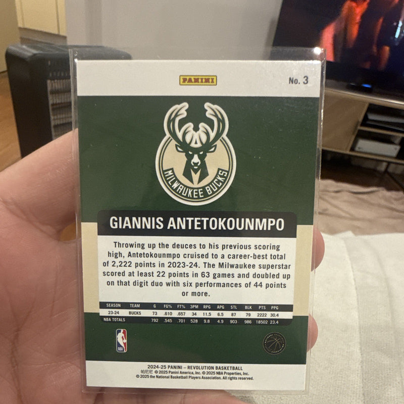 Panini 2024 25 Revolution Basketball Giannis Antetokounmpo Bucks No. 31