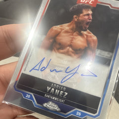 Topps 2025 Topps Chrome UFC Adrian Yanez Chrome Veteran Signature Auto CVA AY3