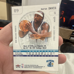 Fleer Authentix Ticket Studios Baron Davis New Orleans Hornets #89 2002 031