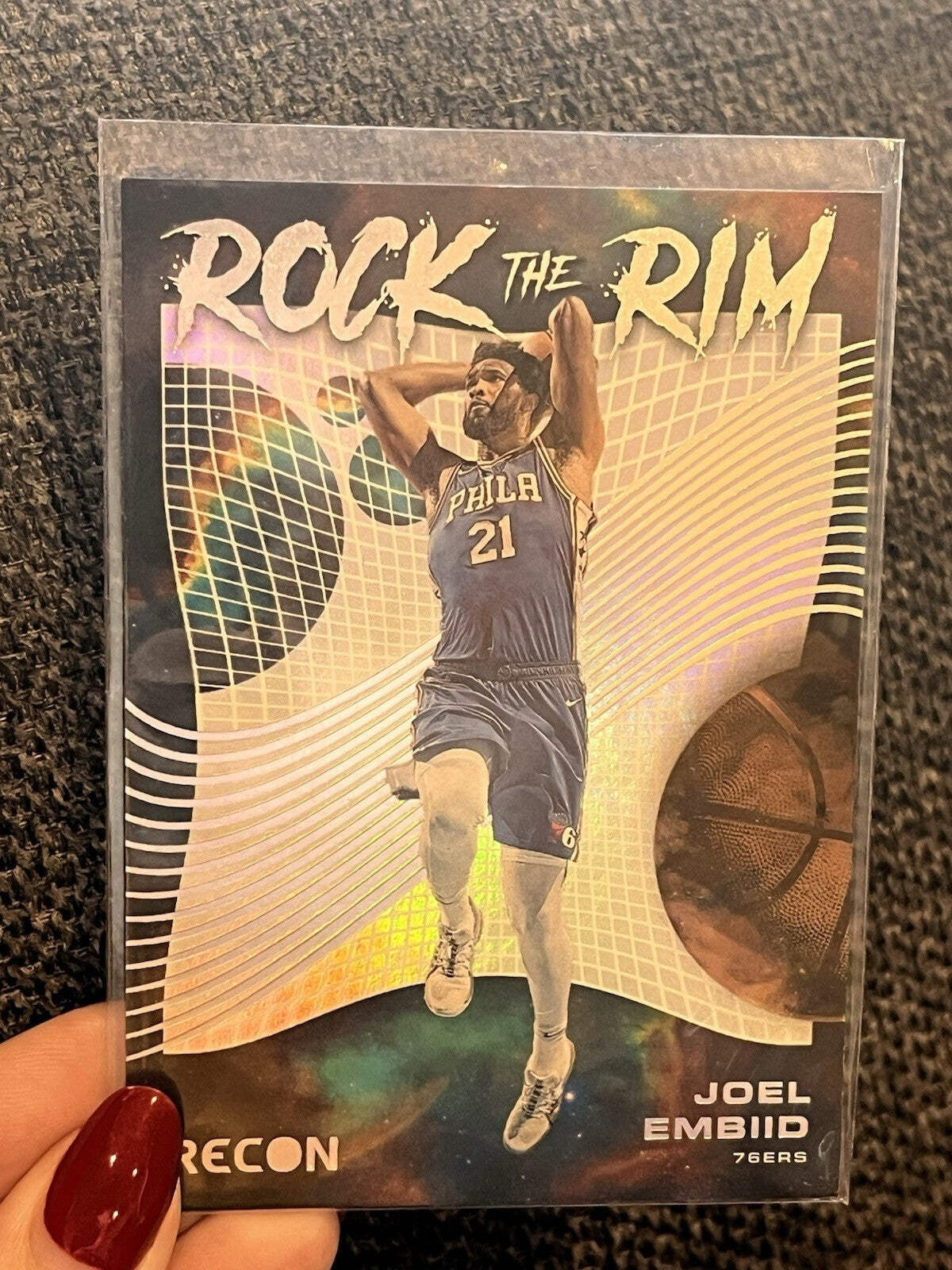 Panini 2022 23 Recon Rock the Rim #23 Joel Embiid Philadelphia 76ers1