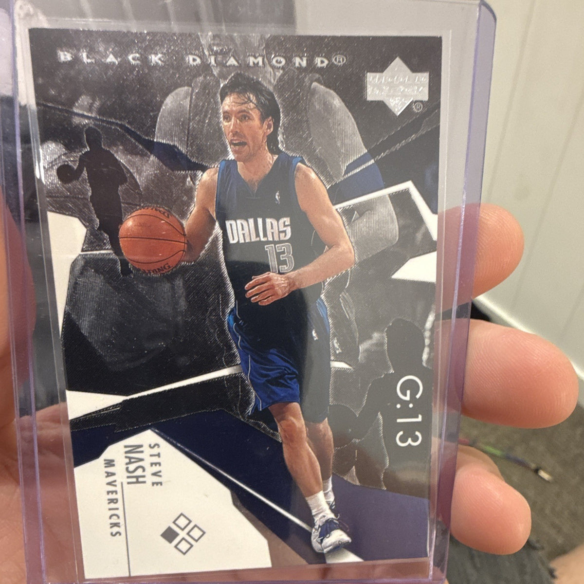 Upper Deck Black Diamond Steve Nash Insert Dallas Mavericks 2003 G-130