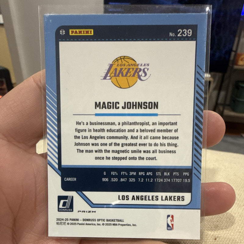 Magic Johnson Legends 2024 25 Panini Donruss Optic Prizm Lakers #2391