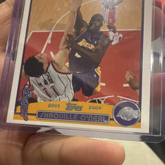 Topps 2003 04 Base Set Shaquille O'Neal Los Angeles Lakers #343