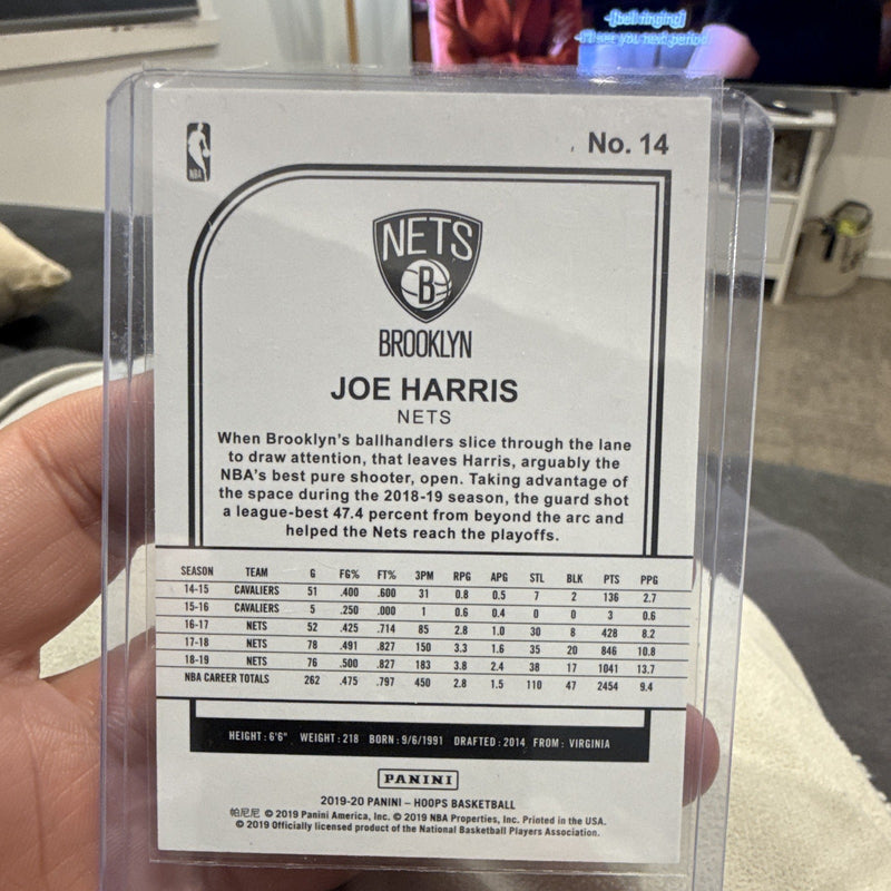 Panini NBA Hoops 2019 20 Joe Harris Green Holo Parallel #14 Nets 97/991
