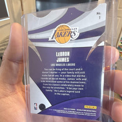 Panini 2023 24 Revolution Basketball Liftoff! #1 LeBron James Lakers Insert2