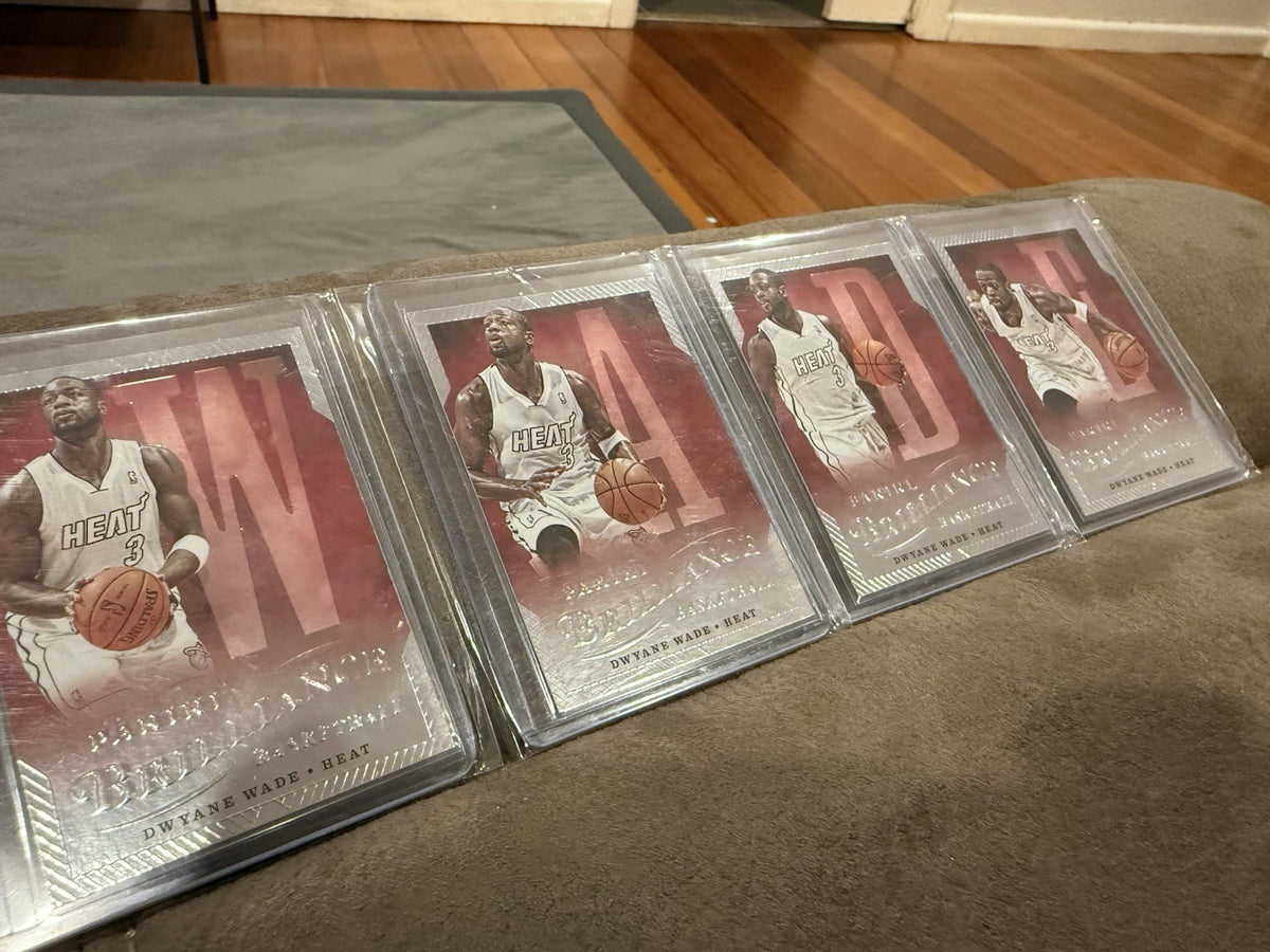 Panini Brilliance 2012 13 Dwyane Wade Heat 4 Card Lot Spellbound #43 461