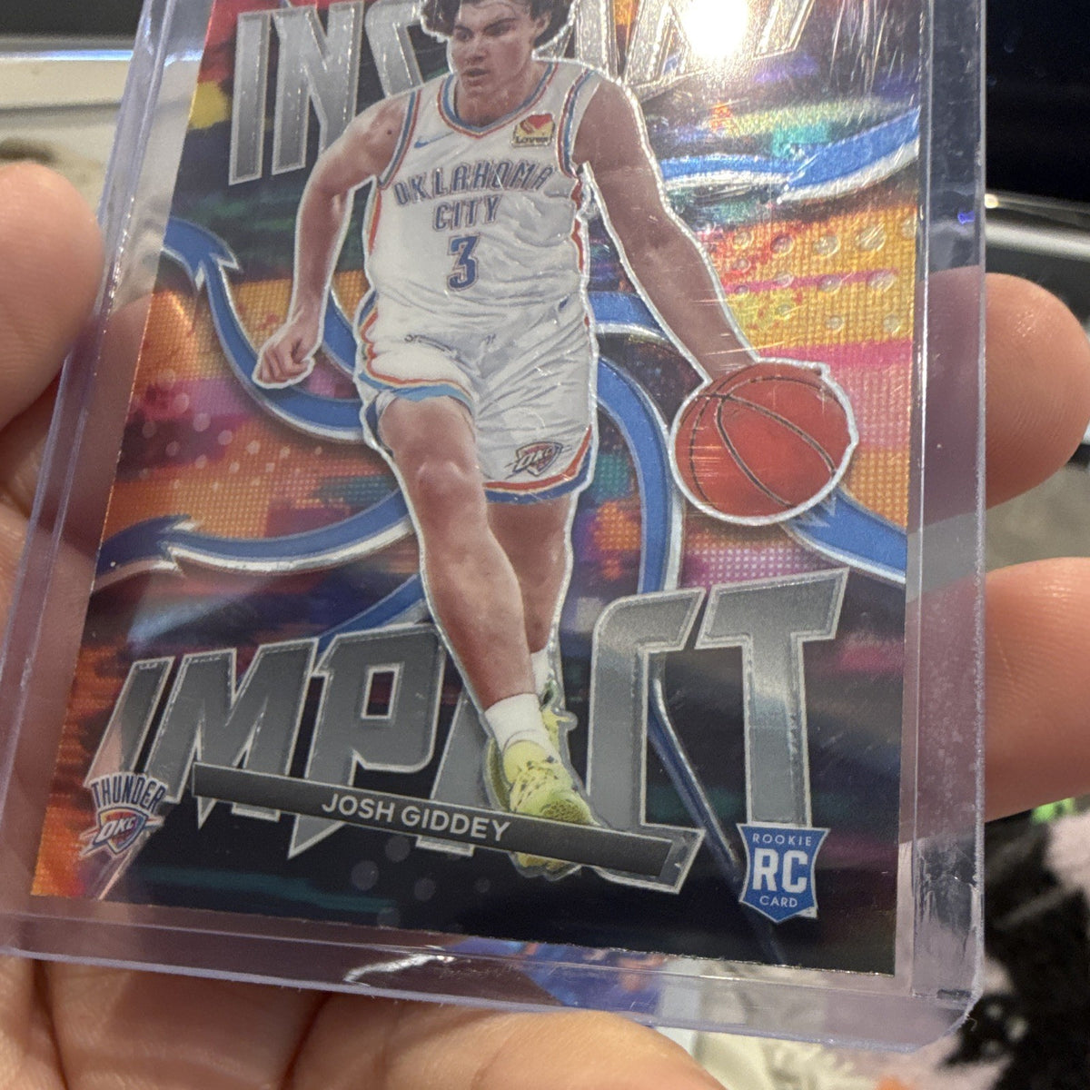 Panini Prizm 2021 22 Instant Impact #4 Josh Giddey Rookie Insert OKC1