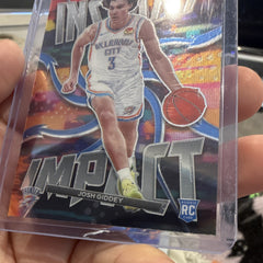 Panini Prizm 2021 22 Instant Impact #4 Josh Giddey Rookie Insert OKC1
