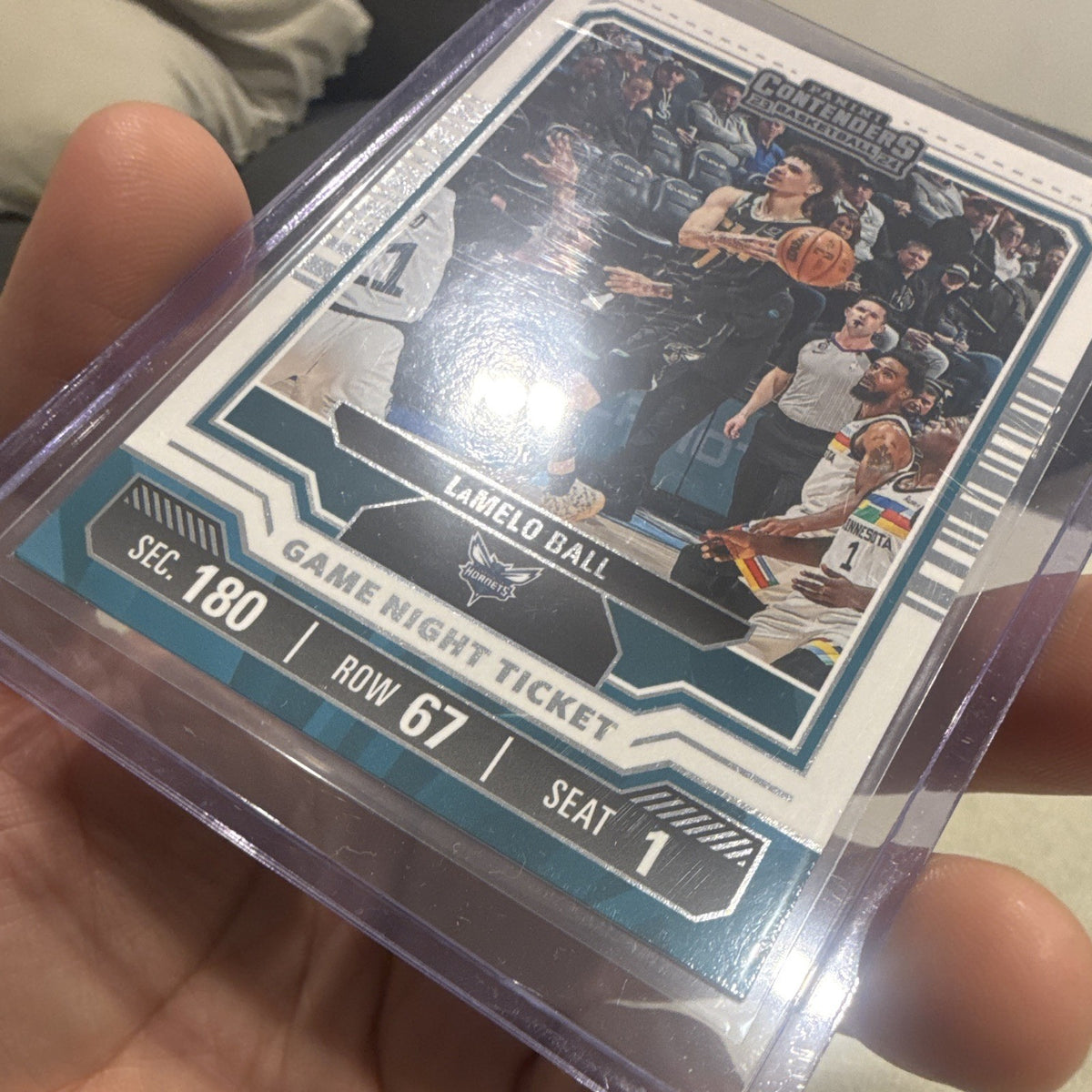 Panini Contenders 2023 24 LaMelo Ball Game Night Ticket Charlotte Hornets No. 52