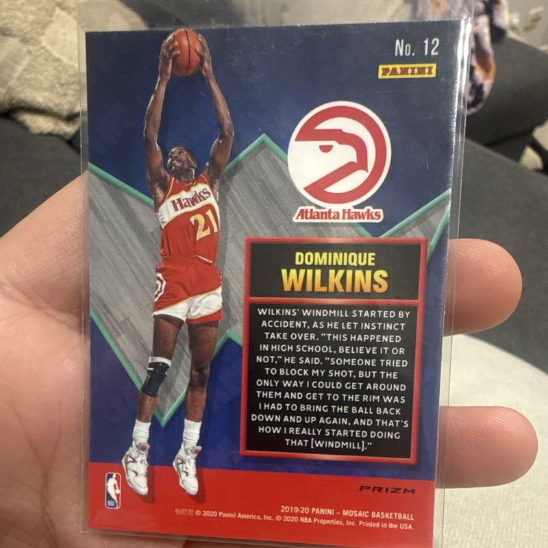 Panini Mosaic Dominique Wilkins Jam Masters Prizm Atlanta Hawks 12 2019 201