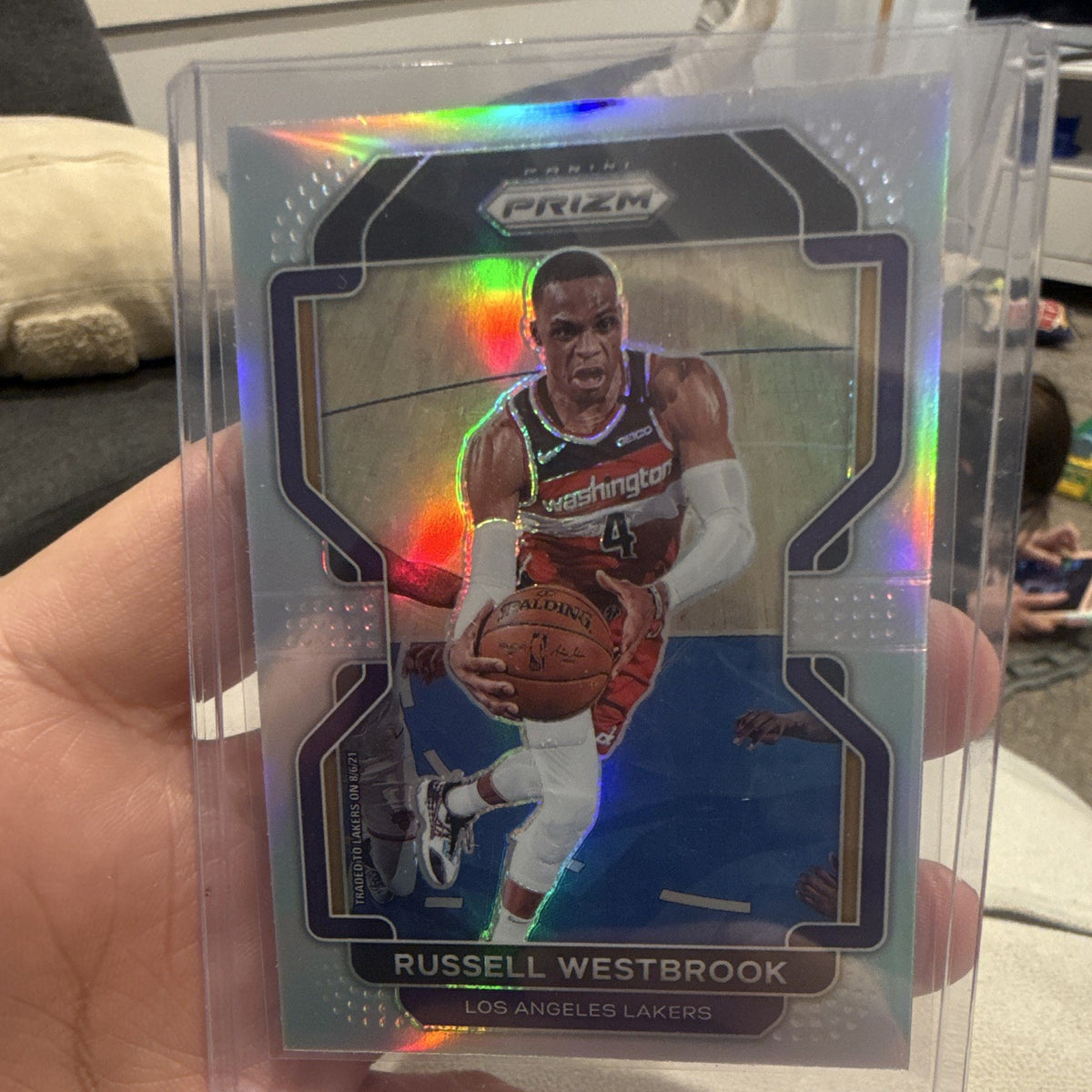 2021 22 Panini Prizm Russell Westbrook Los Angeles Lakers #55 Parallel0