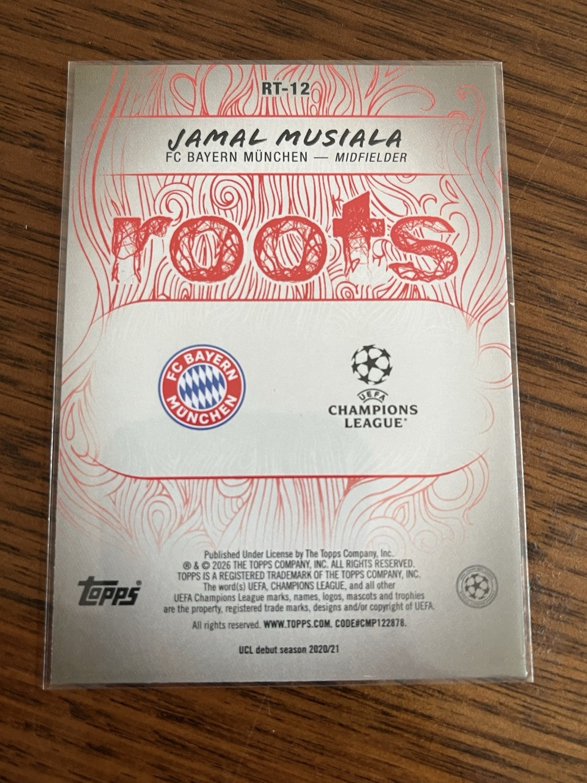 Jamal Musiala Roots RT 12 Topps UEFA Champions League FC Bayern München2