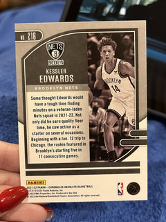 Panini Kessler Edwards Rookie 2021 22 Chronicles Absolute Basketball 216 Nets2