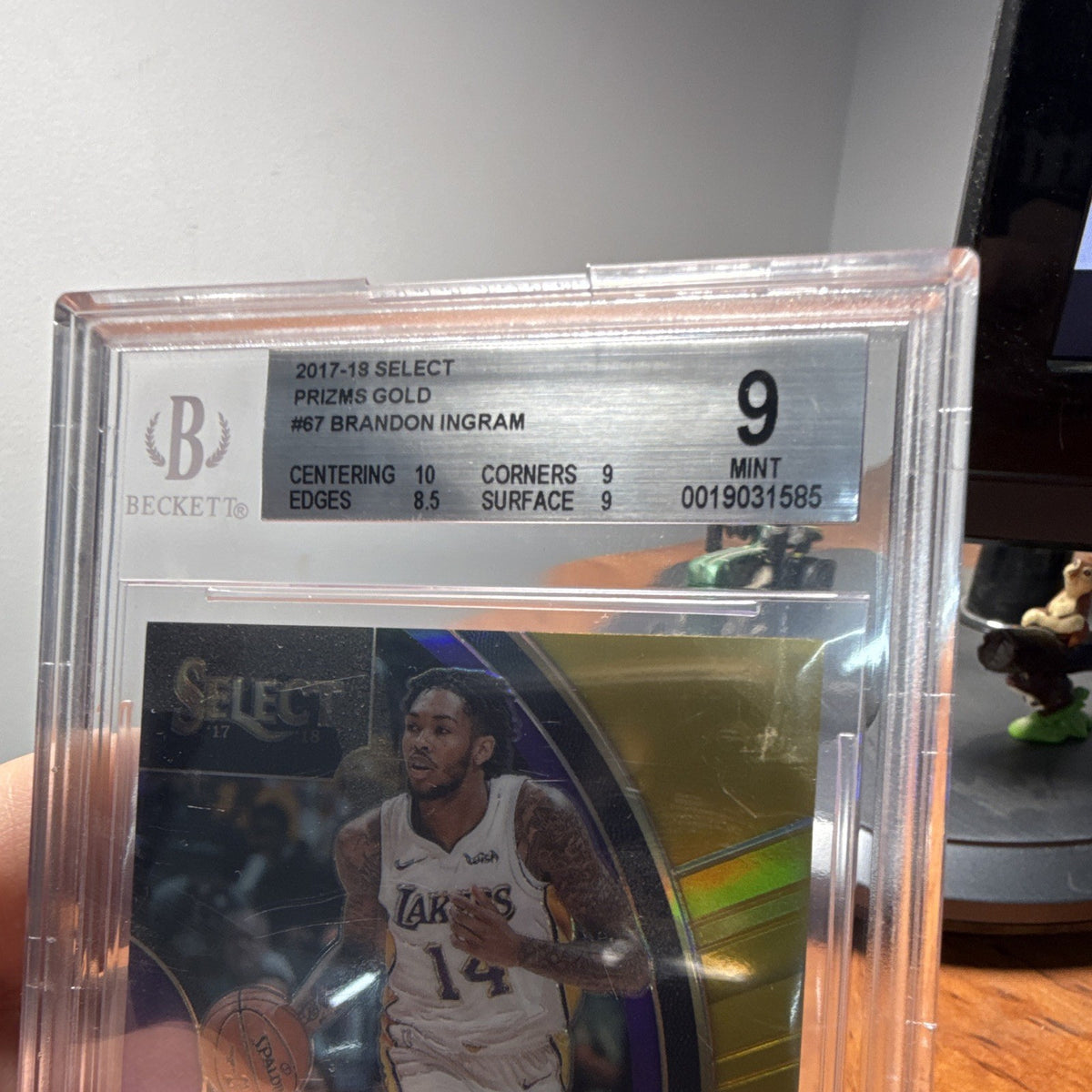 Panini Select Prizms Gold Brandon Ingram Lakers #67 BGS 9 Mint 05/103
