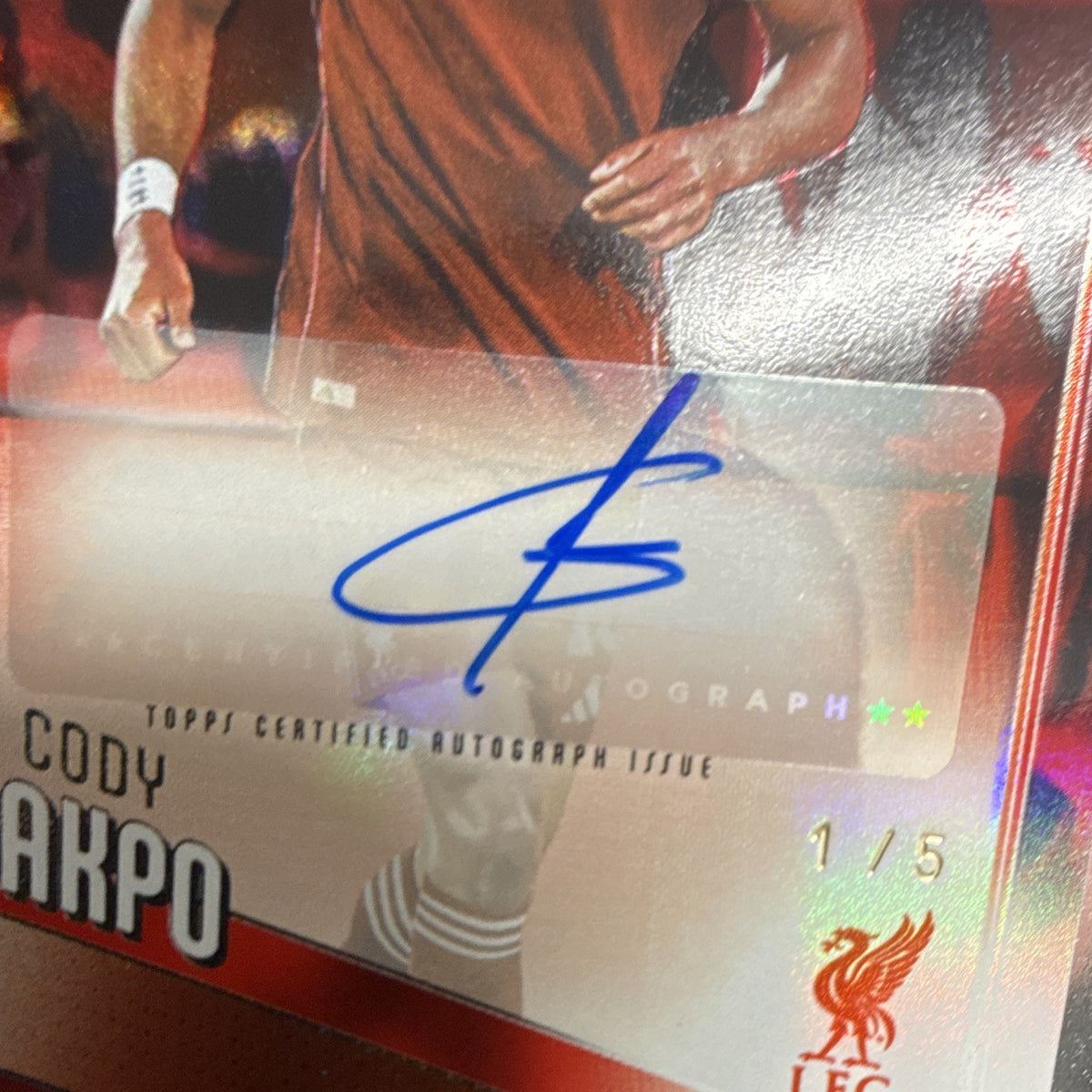 Topps UEFA Club Competitions 2025/26 Cody Gakpo Auto 1/5 BA-CG Liverpool2