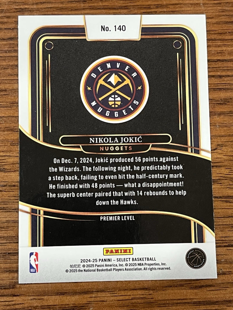 Panini Select 2024 25 Nikola Jokić Premier Level Base Denver Nuggets #1402