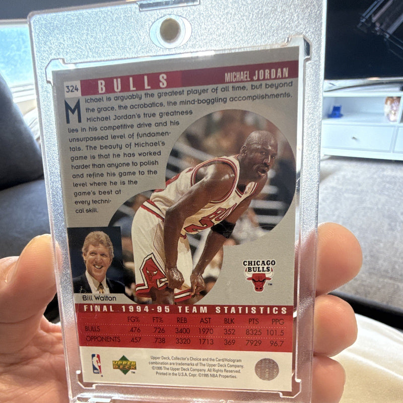 Upper Deck Collector's Choice Michael Jordan Chicago Bulls 1994 95 #324 Scouting1