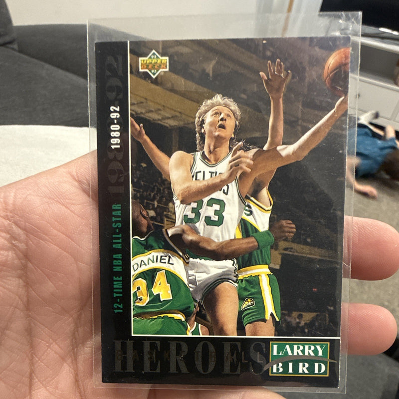 Upper Deck Basketball Heroes Insert Larry Bird Boston Celtics Card 21/27 19930