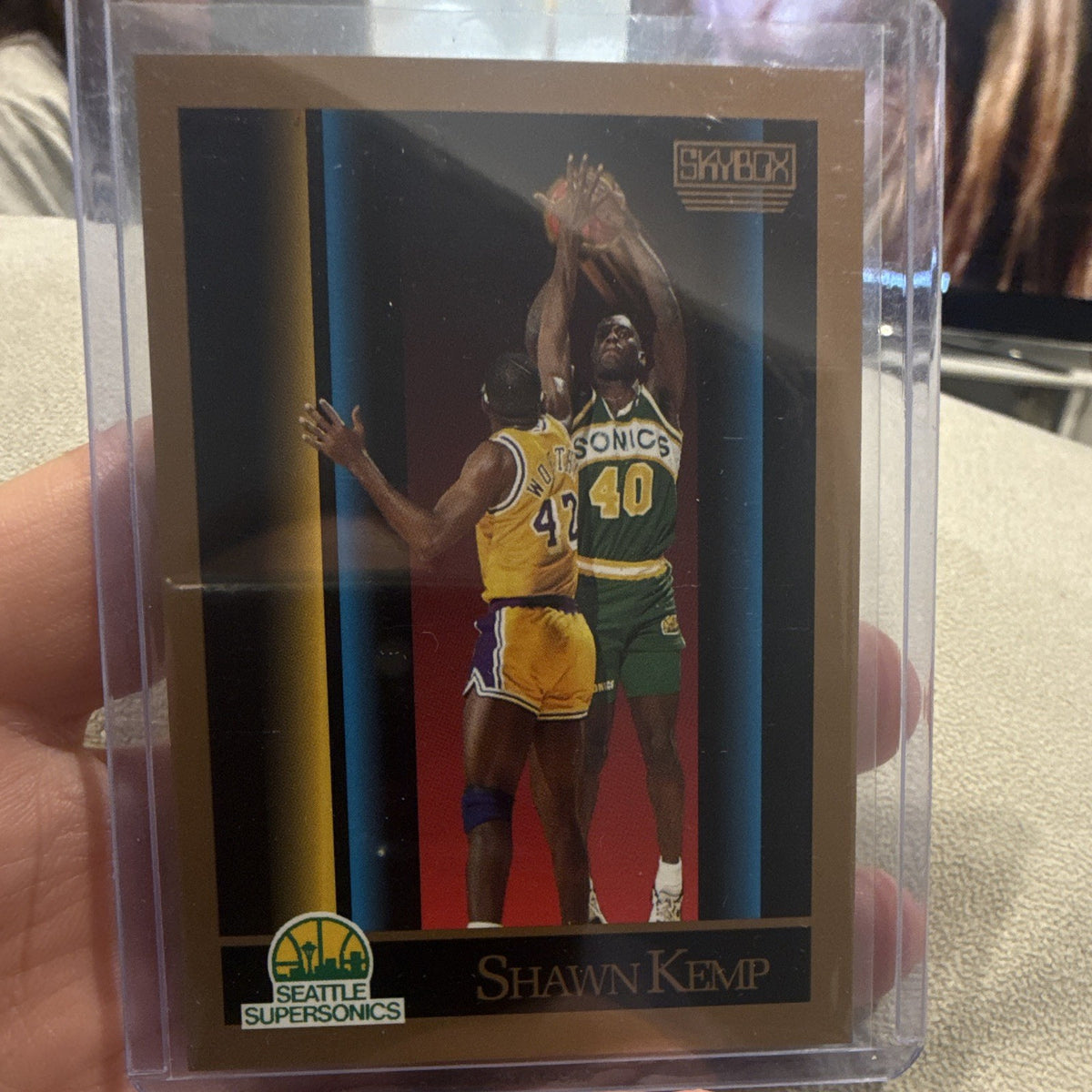 SkyBox Shawn Kemp 1990 89 90 NBA Seattle SuperSonics Card 2680