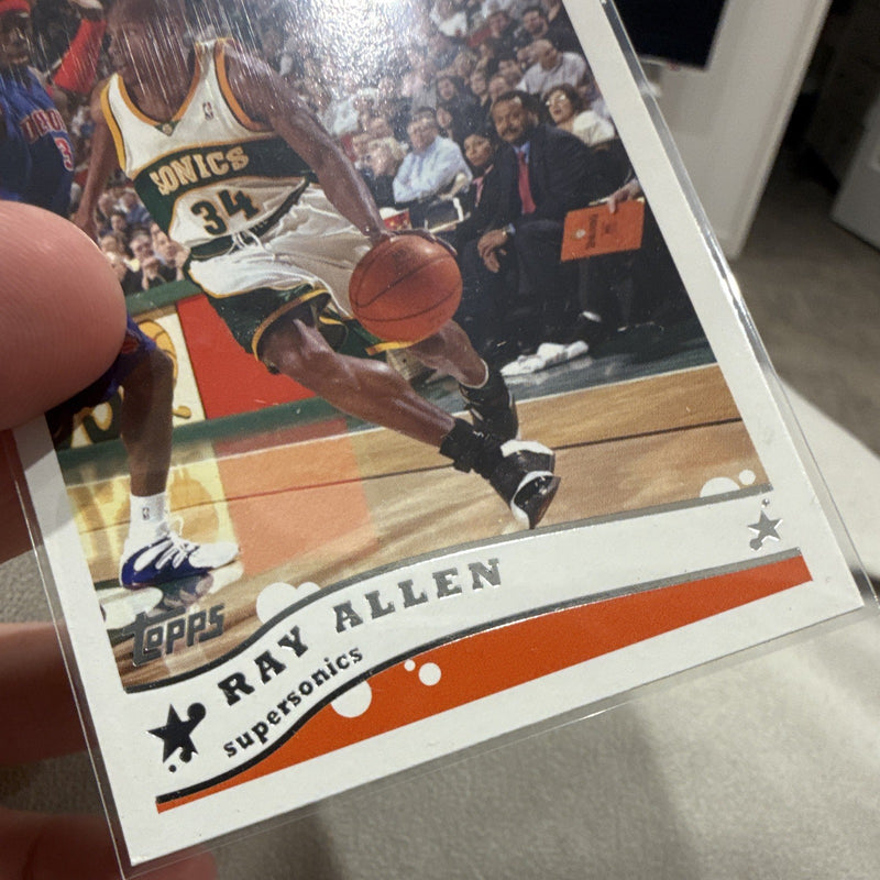 Topps Ray Allen 2005 Base Set Seattle SuperSonics NBA Basketball Card #143