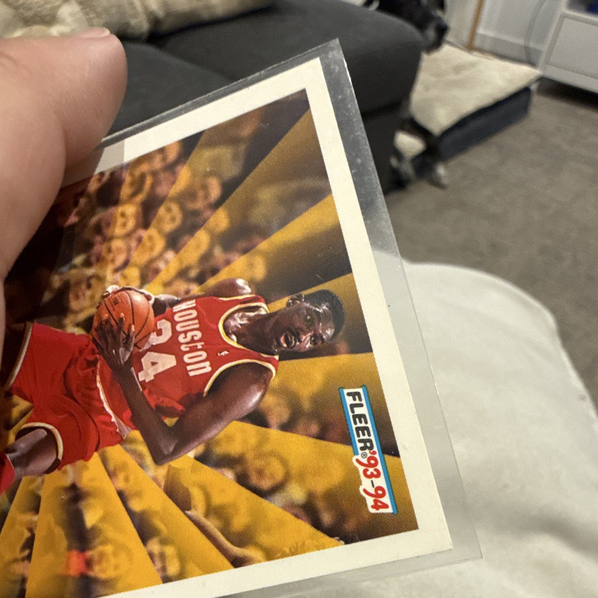 Fleer 1993 94 Award Winner Hakeem Olajuwon Fleer 93 94 #230 Rockets2