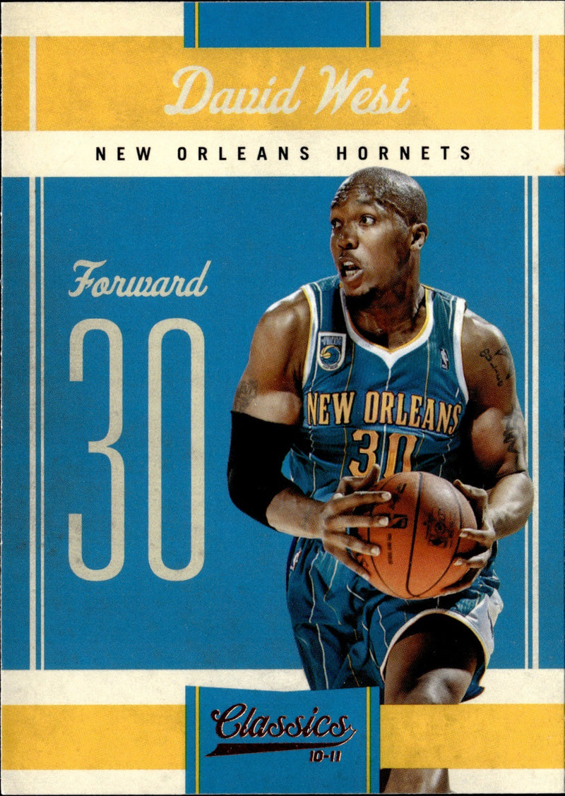 David West Base Panini Classics 10 NM0