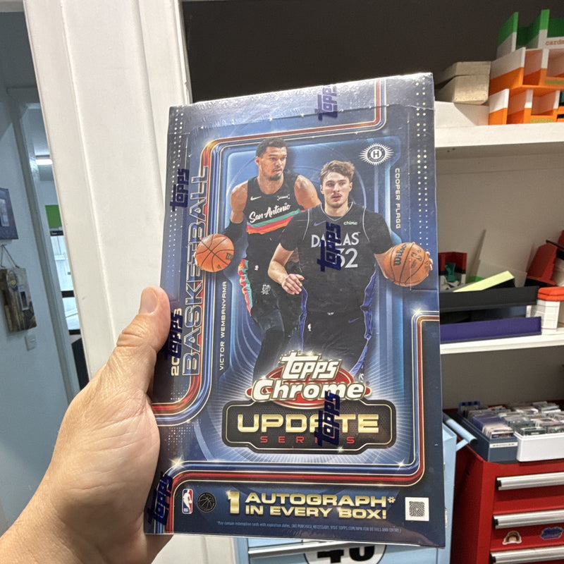 Topps 2025 26 Chrome Update Series NBA Basketball Hobby Box Rookie Flagg Update0