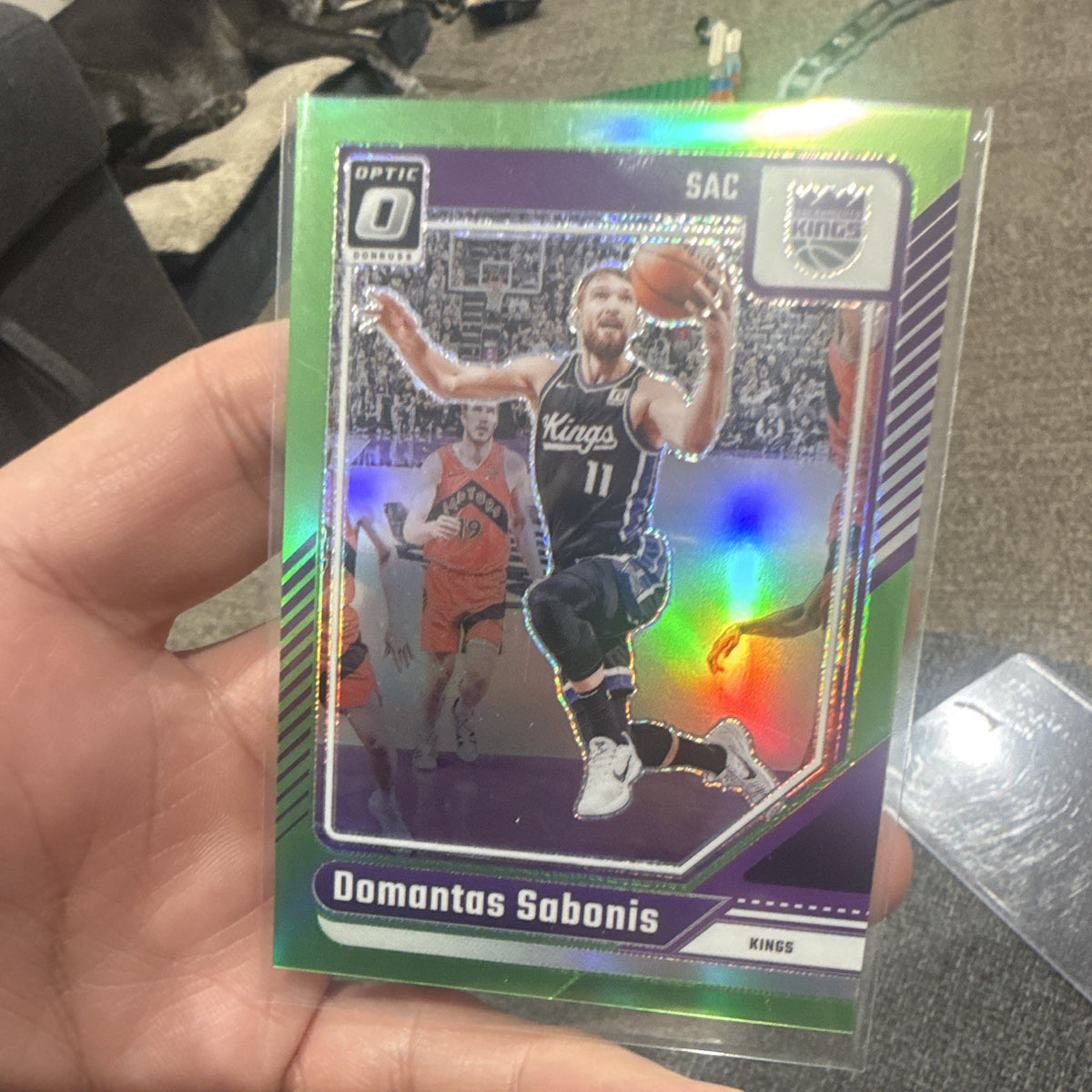 Panini Donruss Optic 2024 25 Domantas Sabonis Green Prizm 64 016/1490