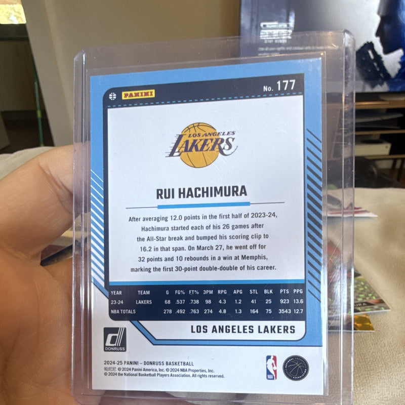 Panini Donruss Rui Hachimura Base Set Los Angeles Lakers #177 2024 251