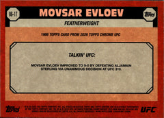 Movsar Evloev 1986 Topps 86 17 Topps Chrome UFC   1986 Topps NM1