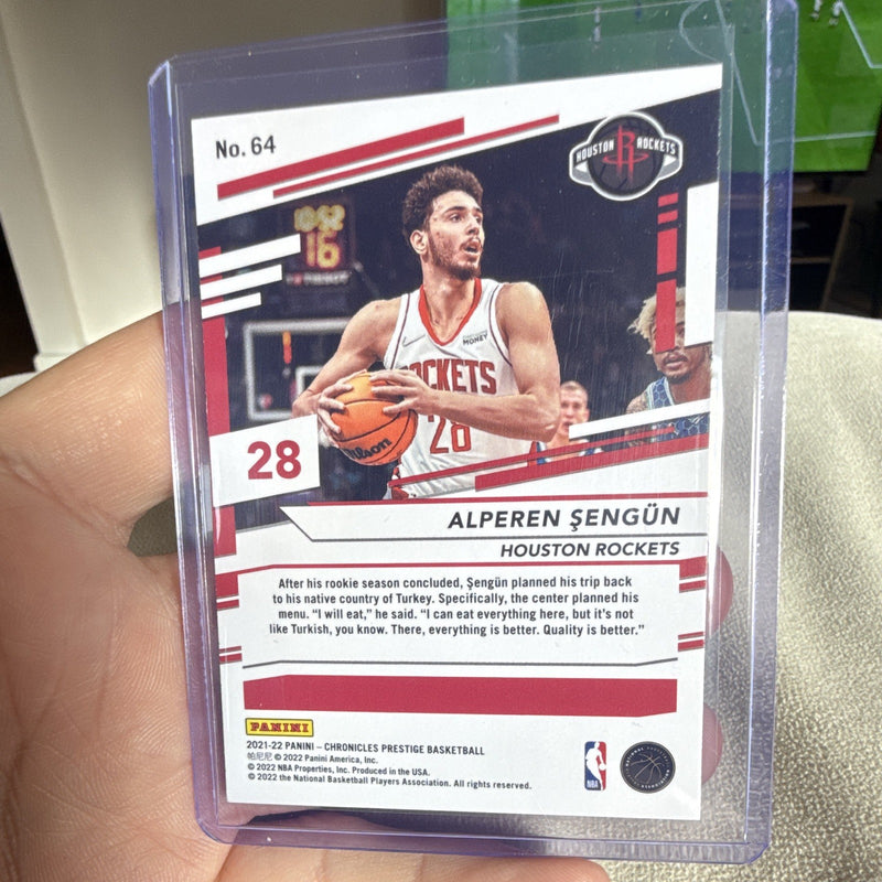 2021 22 Panini Chronicles Prestige Basketball Alperen Sengün Rookie RC #641
