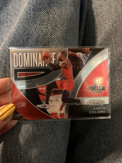 Panini 2021-22 Prizm Dominance Insert Damian Lillard Trail Blazers No. 180