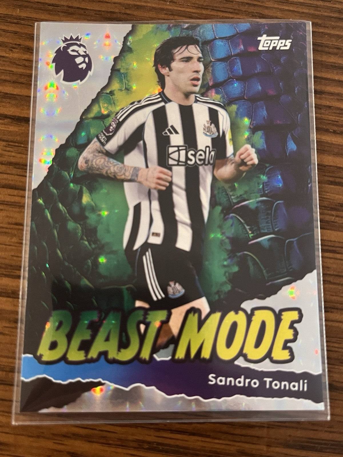 Topps Premier League Sandro Tonali Newcastle United Beast Mode Parallel 4331