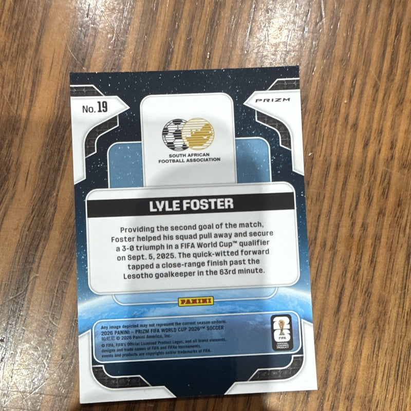 Panini Prizm FIFA World Cup 2026 Stellar Reach Insert No.19 Lyle Foster3