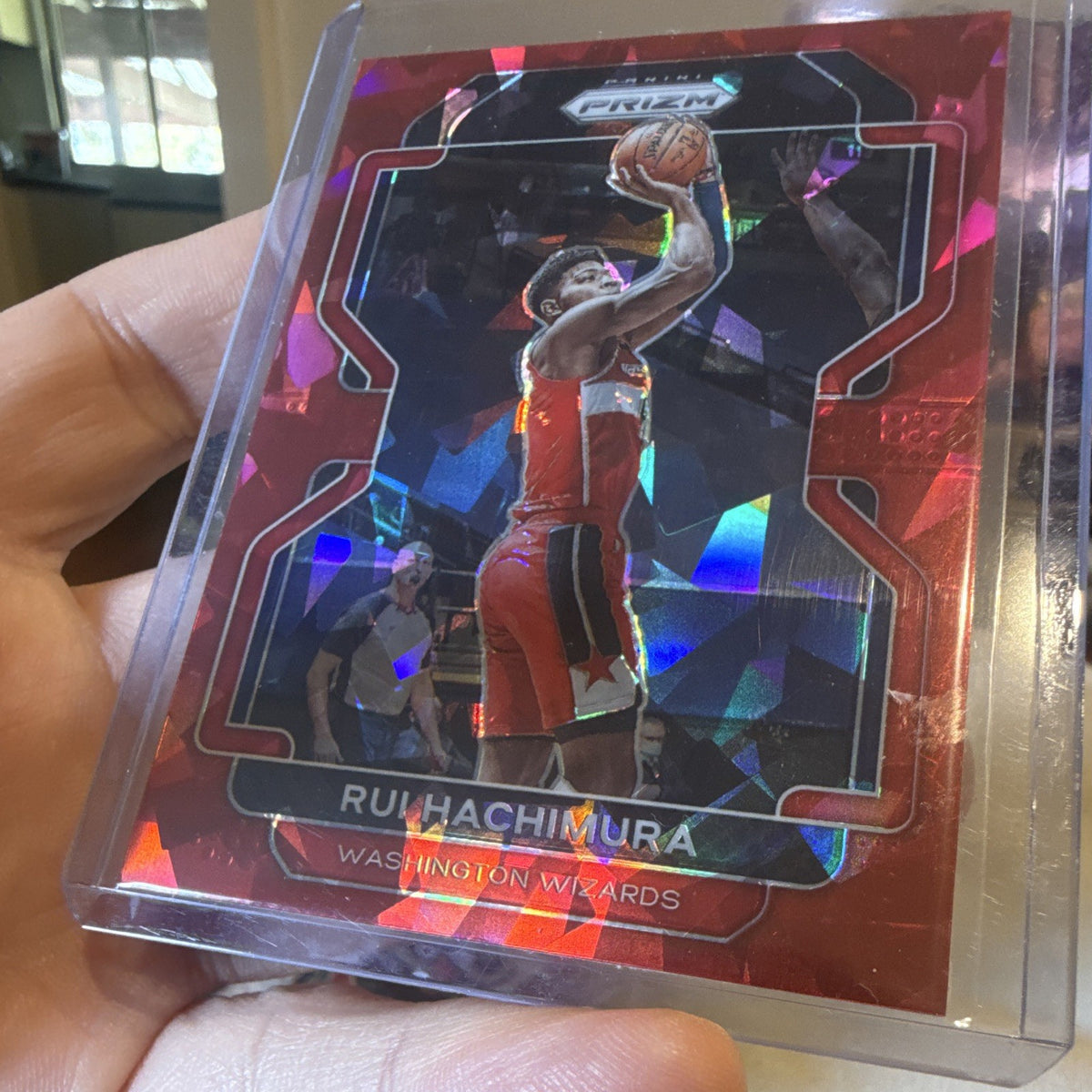 Panini Prizm 2021 22 Rui Hachimura Red Ice Washington Wizards #2343