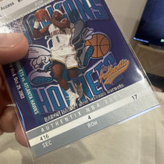 Fleer Baron Davis Arena Access Authentix NBA 2003 04 #73 Hornets2