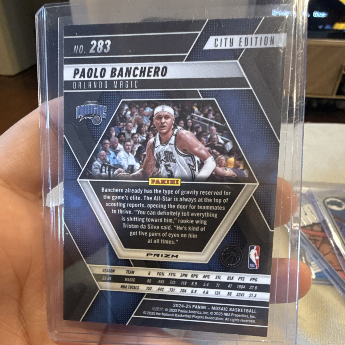 Panini Mosaic 2024 25 City Edition Paolo Banchero Orlando Magic #2831