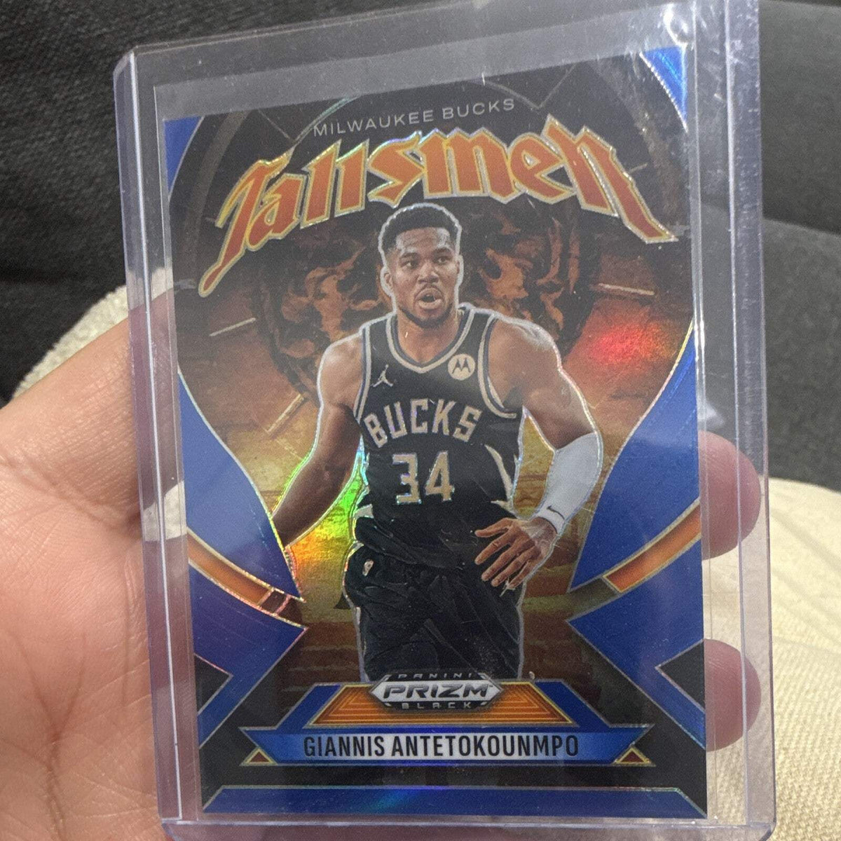 Panini 2024 25 Prizm Black Giannis Antetokounmpo Tallismen #6 52/1990